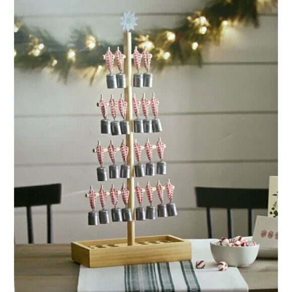 Hearth & Hand Magnolia Christmas Tree Advent Calendar wood and metal - Picture 2 of 12